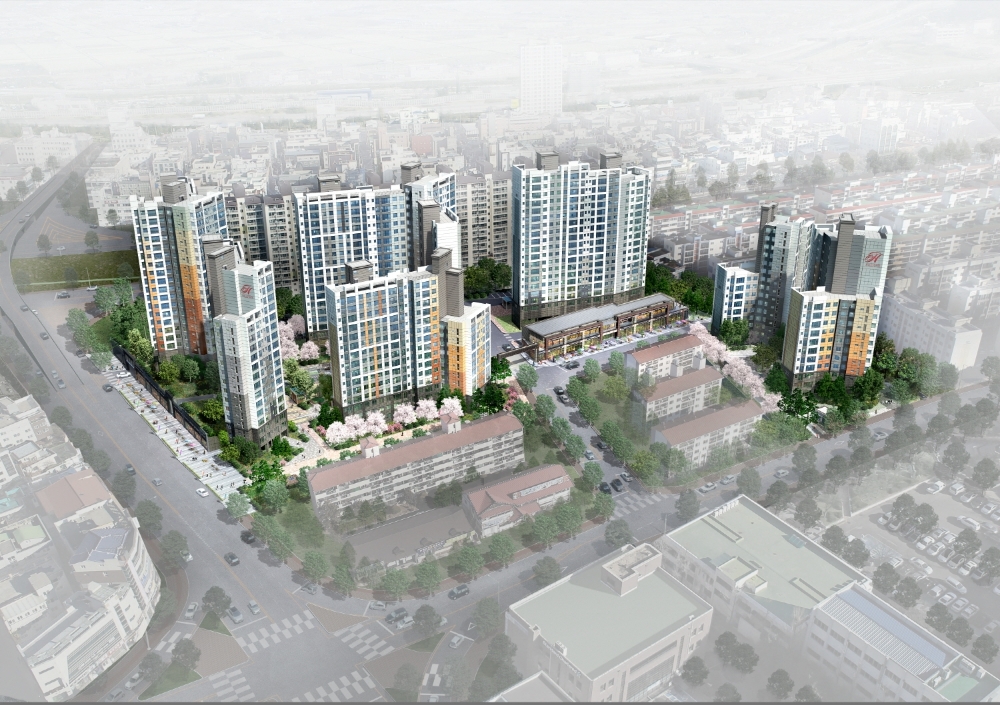 힐스테이트 송정 조감도.(사진=현대엔지니어링)