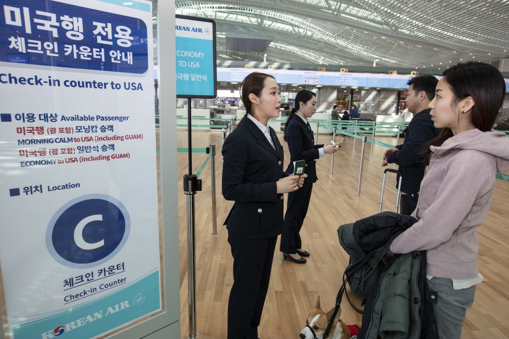 2월 15일부터 미국교통보안청의 항공보안강화 지침에 따라 미국행 승객에 대해 ‘보안 인터뷰’ 및 ‘탑승 인터뷰’ 실시 한다. (사진=대한항공)