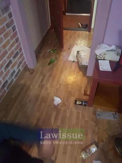 신병비관 자살기도자 구조.(부산사하서).(사진=부산지방경찰청)