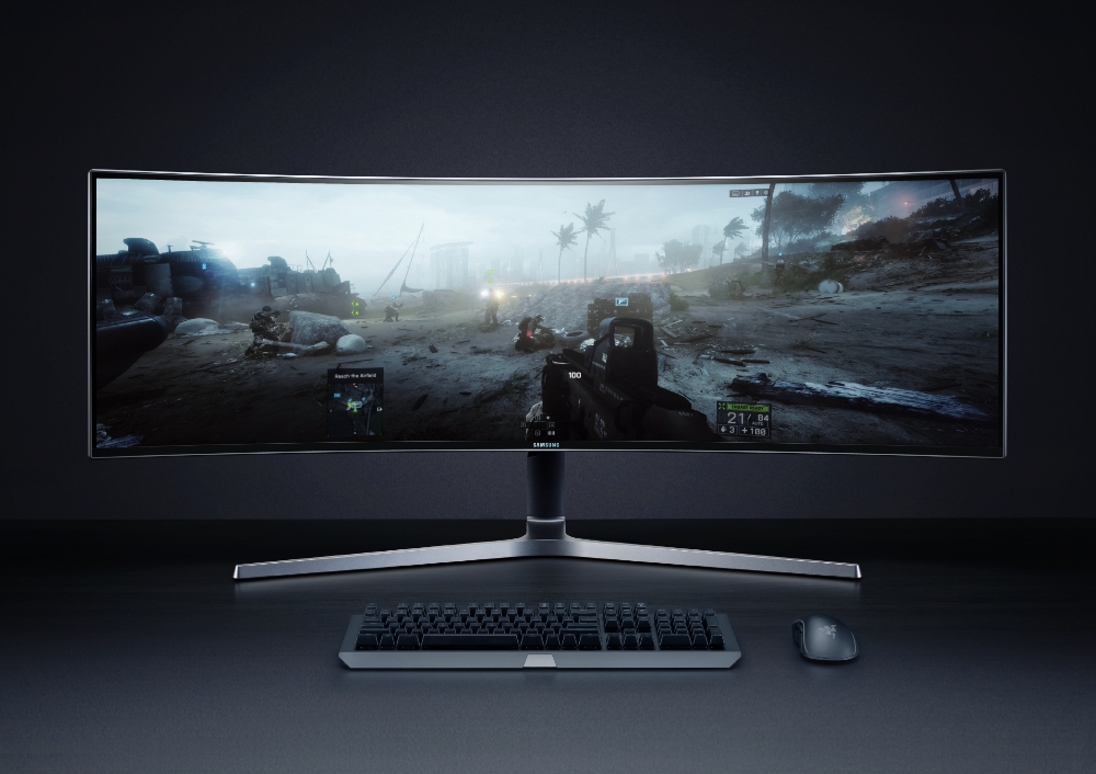 QLED 게이밍 모니터 CHG90-1 (사진=삼성전자)