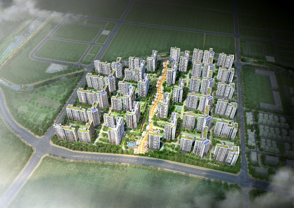 힐스테이트 리버시티 조감도.(사진=현대건설)