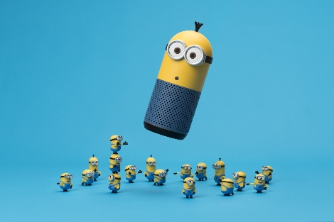 LG유플러스는 네이버와 협업하여 오는 5일 인공지능 스마트홈 서비스 ‘U+우리집AI’를 지원하는 신규 스피커 모델로 ‘프렌즈플러스 미니언즈’를 출시한다고 밝혔다. (사진=LG유플러스)