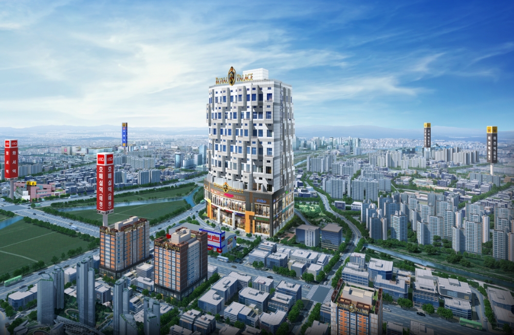 다인 로얄팰리스 수원 호매실4차 테라스 광역조감도 (사진=다인건설)