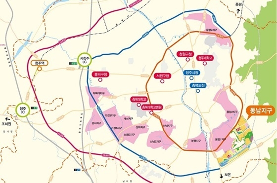 청주동남 주거전용 단독주택용지 136필지 위치도.(사진=LH)