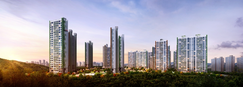 청주 동남지구 대성베르힐 투시도.(사진=대성건설)