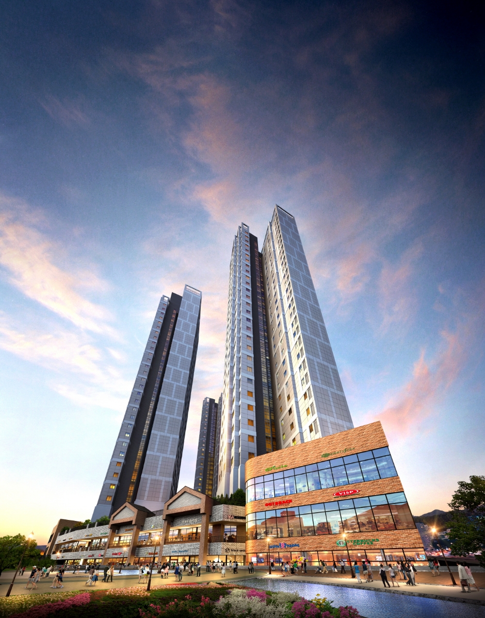 KTX전주역 클래시아 더 스카이 투시도.(사진=한국자산신탁)