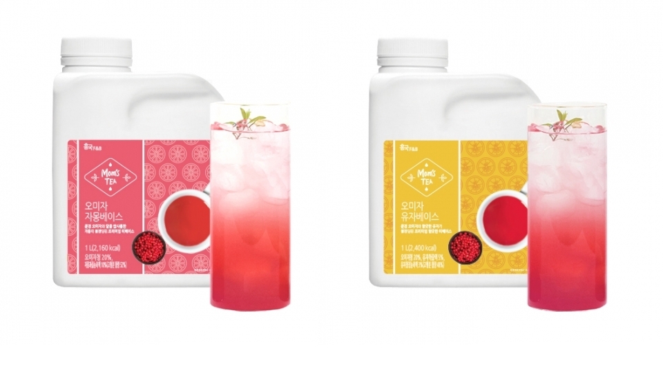 흥국에프엔비, 문경 오미자 활용한 티베이스 2종 출시