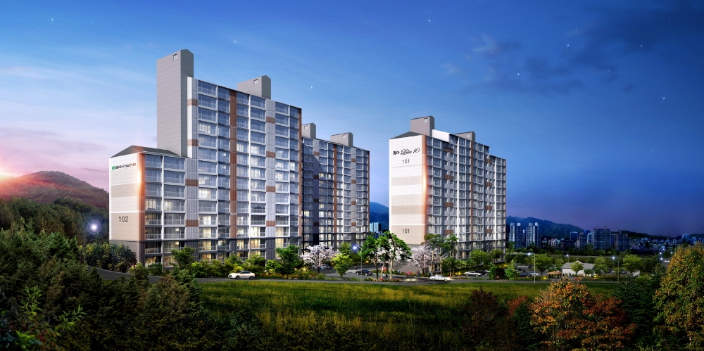 태백 장성 동아 라이크 텐 투시도.(사진=동아건설산업)