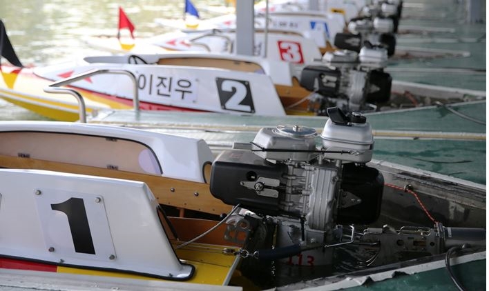 2018년형 신형 모터 중 실전 모터 이미지. (사진=경정운영본부)