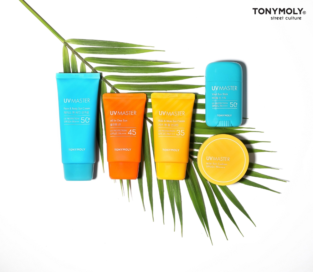 토니모리 유브이 마스터 선 케어 라인.(사진=토니모리)