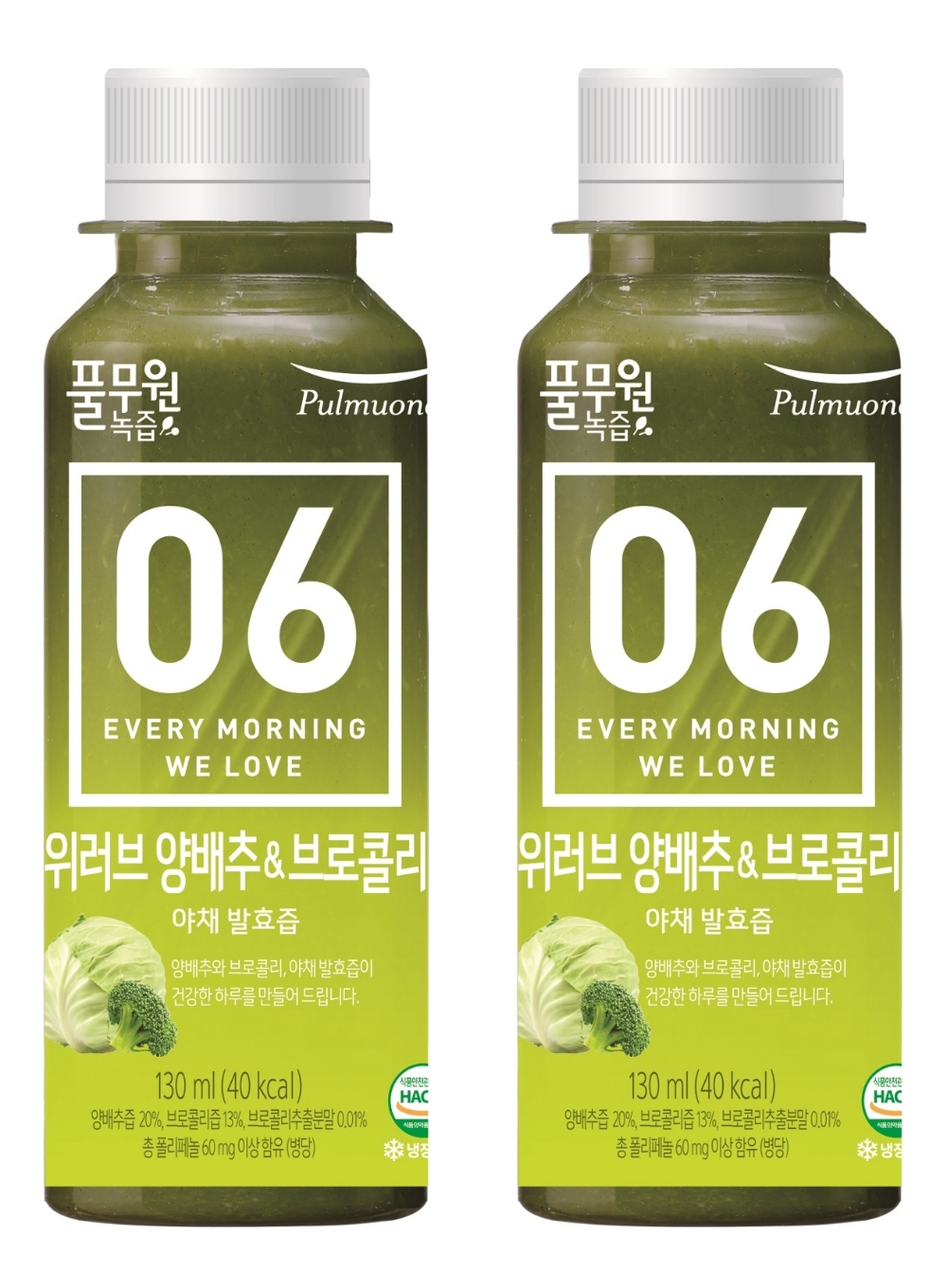 풀무원 ‘위러브 양배추&브로콜리’ 리뉴얼 반년 만에 350만 병 돌파