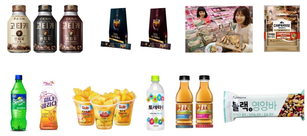 아웃도어 식음료 이미지 사진.(사진=코카콜라)