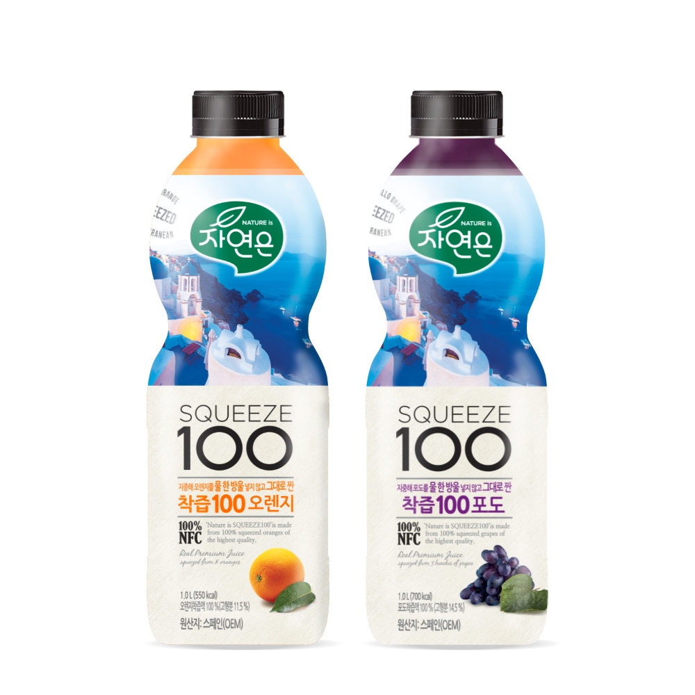 웅진식품 ‘자연은 착즙 100’ 리뉴얼 출시