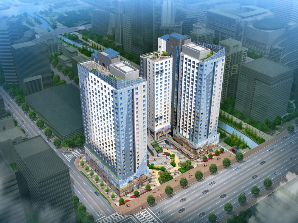 시티타워역 골드클래스 조감도.(사진=골드종합건설)