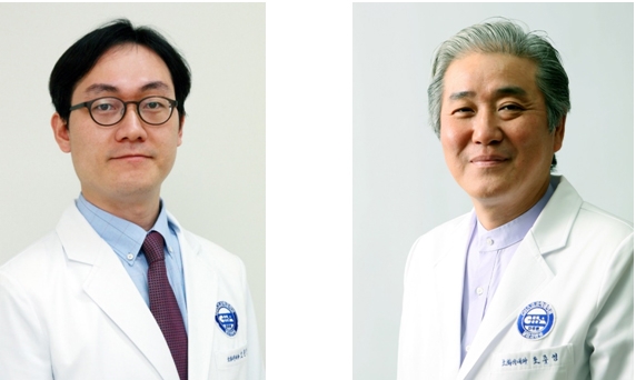 왼쪽부터, 구미차병원 소화기내과 고원진 교수, 분당차병원 소화기내과 조주영 교수 (사진= 차병원)