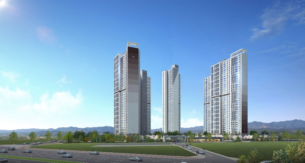 힐스테이트 학익 투시도.(사진=현대건설)