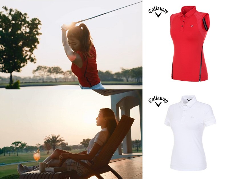 캘러웨이 광고영상 노출제품.(사진=한성에프아이)