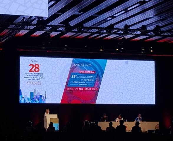 2018 ESH 학회 전경 (사진=한미약품)