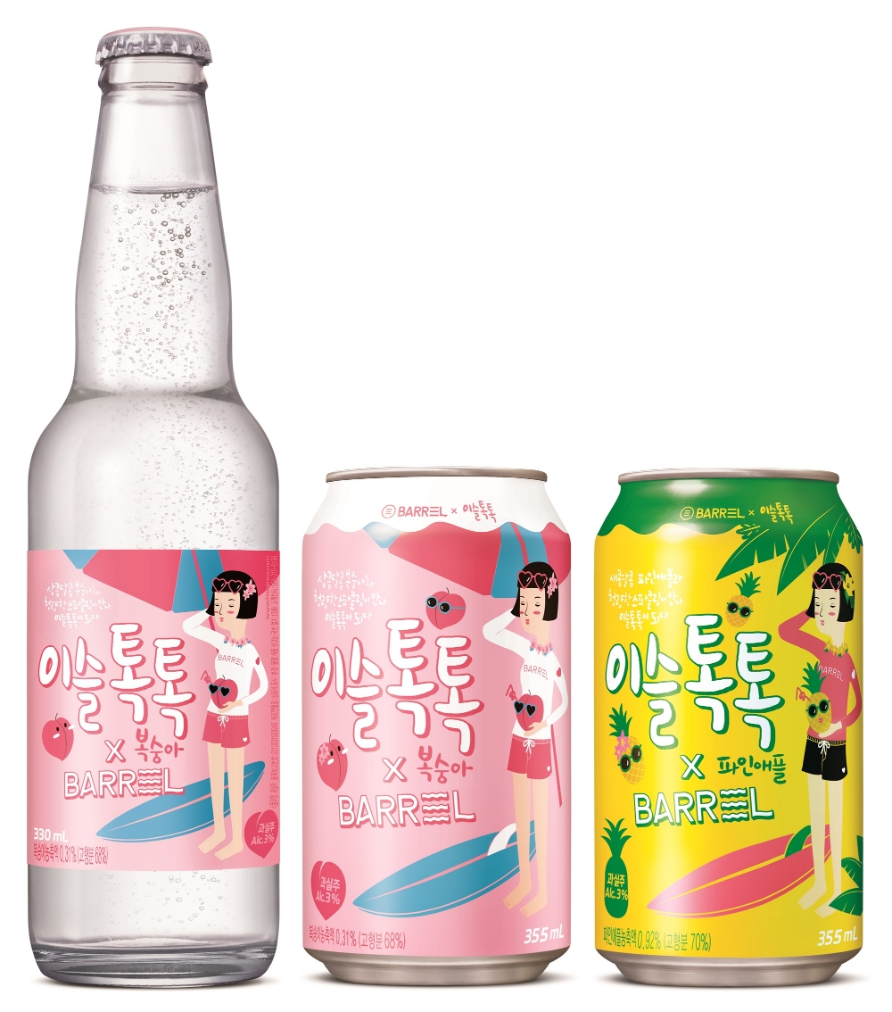 하이트진로, 이슬톡톡-배럴 공동 마케팅 시동