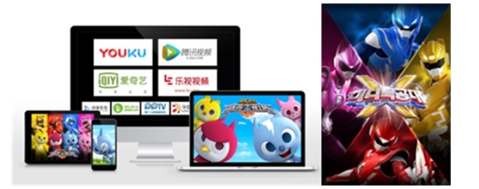 ▲중국 동영상 누적 70억 뷰를 기록한 <최강전사 미니특공대>, 삼지애니메이션 <미니특공대X>