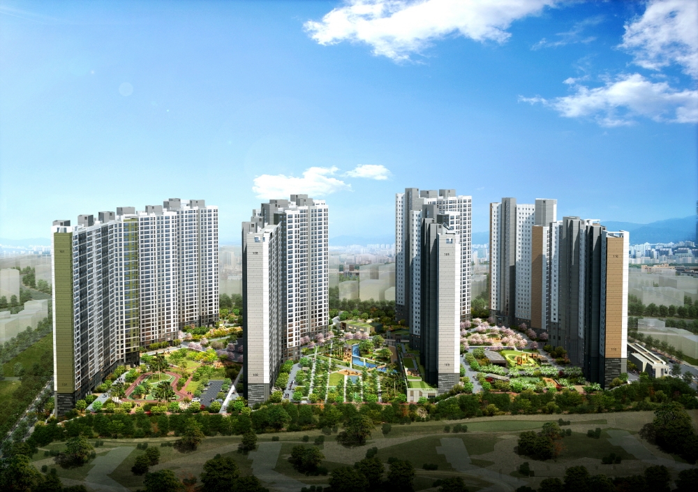로열파크 씨티 장성 푸르지오 조감도.(사진=DK도시개발)