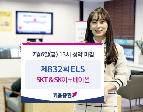 키움증권이 공모하는 '832회 ELS' 안내 이미지. (사진=키움증권)