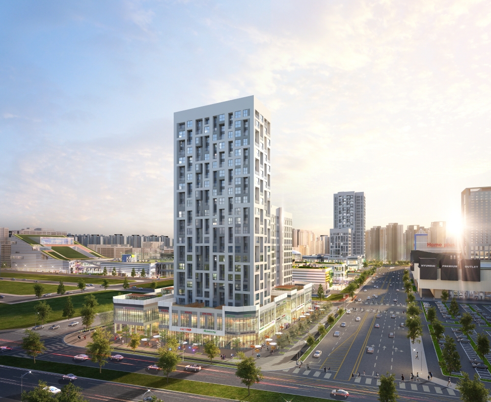 송도 더샵 트리플타워 투시도.(사진=포스코건설)