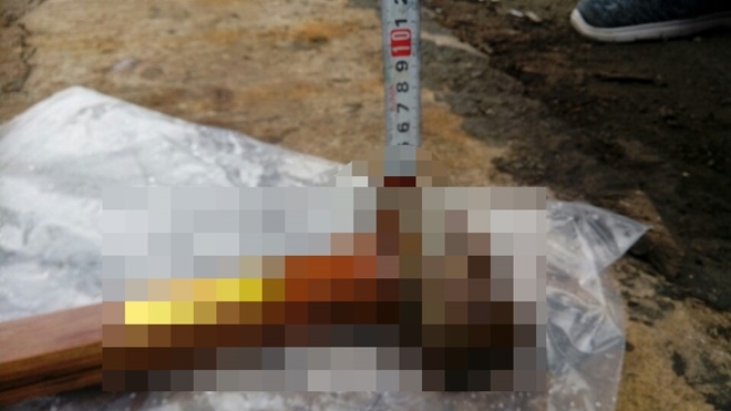 바다속에서 찾아낸 범행도구.(사진제공=부산지방경찰청)