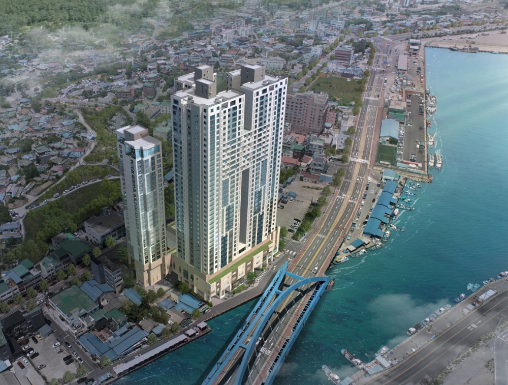 힐스테이트 속초 센트럴 조감도.(사진=현대건설)