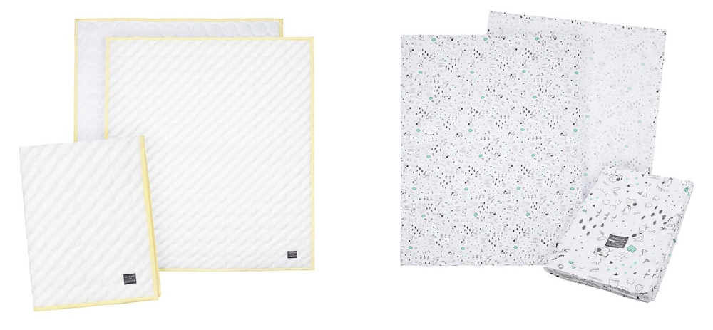 (좌)알로앤루 ‘꿀잠 인견패드’, (우)와글와글퐁거즈담요.