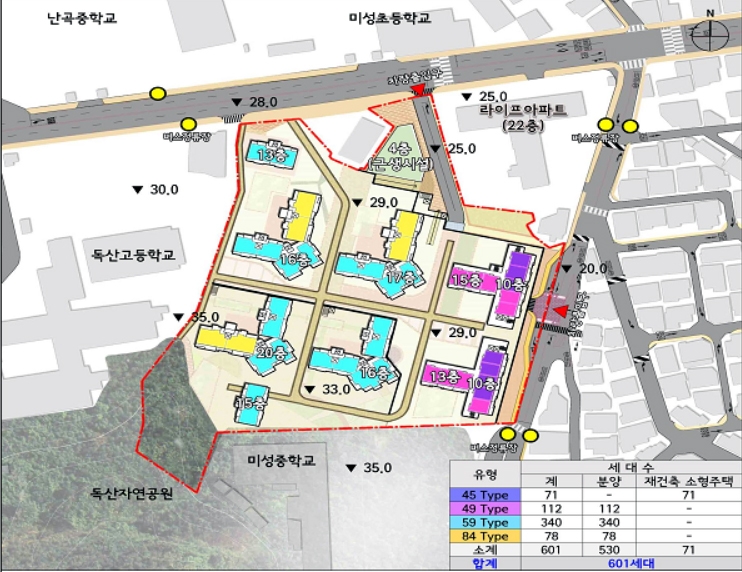 건영아파트 재건축 배치도.(사진=서울시)