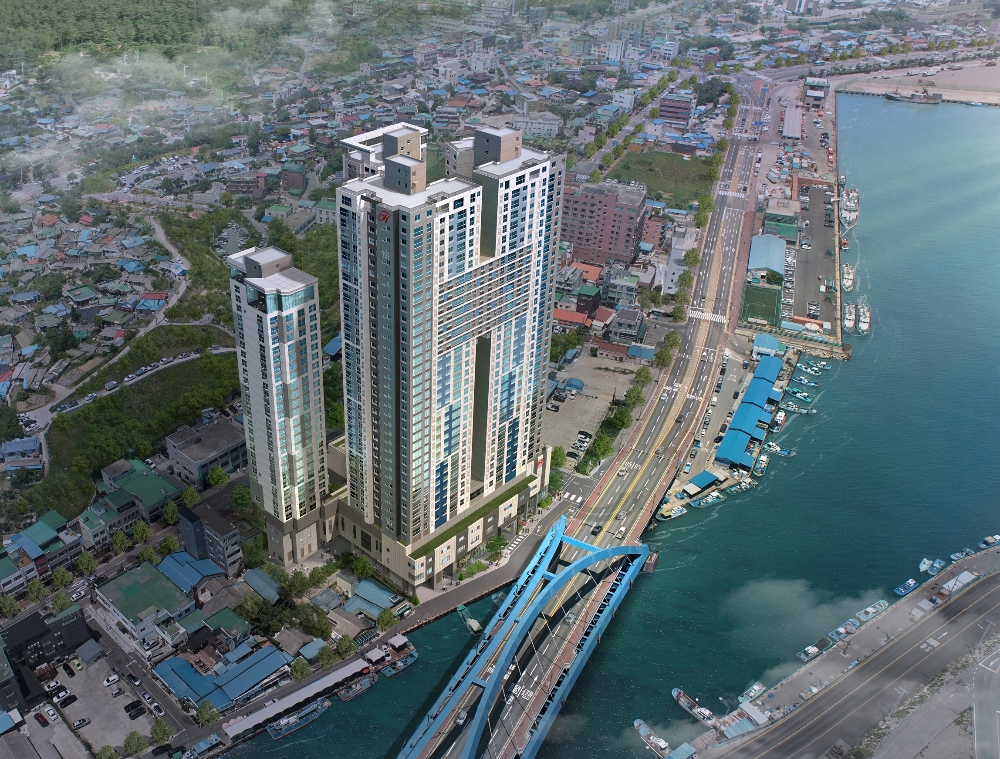 힐스테이트 속초 센트럴 조감도.(사진=현대건설)