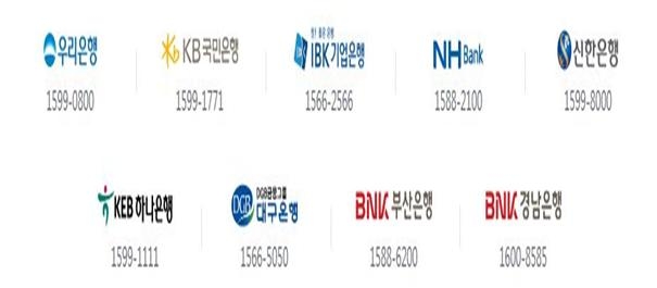 9개 주택도시기금 수탁은행.(사진=국토교통부)