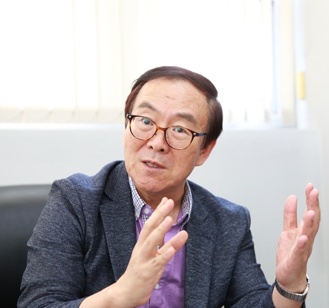 김경택 사장이 관광거제개발 청사진을 설명하고 있다.(사진=조세일보 임순택 기자)