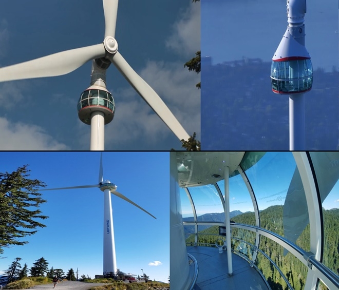 풍력발전까지 겸한 거제바람 전망대(가칭).