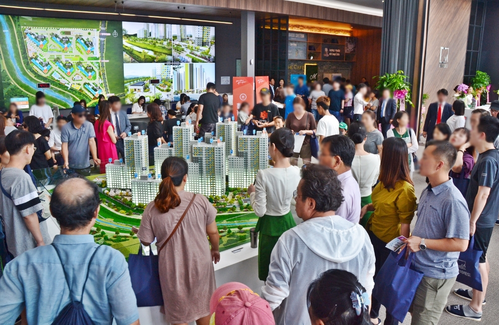 양주 옥정 모아미래도 파크뷰 견본주택 내부 모습.(사진=모아종합건설)
