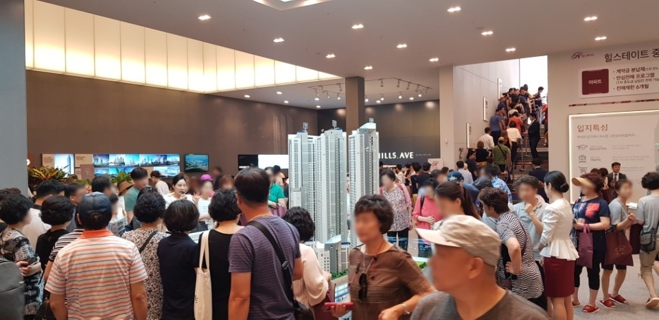 힐스테이트 중동 견본주택 내부.(사진=현대엔지니어링)