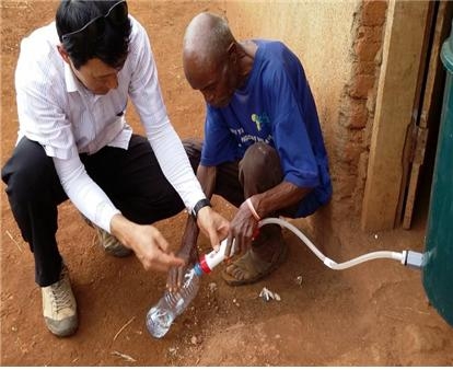 무동력 휴대용 정수기.(사진=K-water)