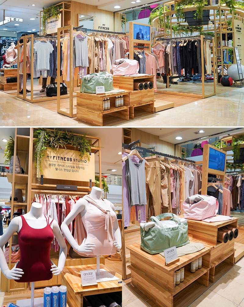 롯데 대전점 안다르 매장 오픈 행사... 시간당 많은 인파 몰려