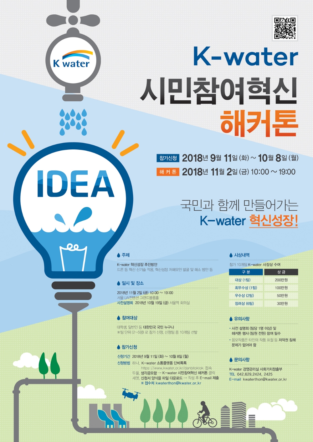 헤커톤 포스터.(사진=K-water)