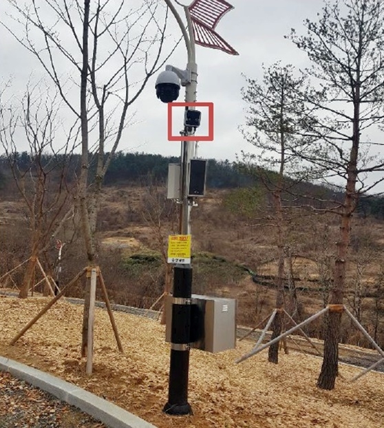 현장에 설치된 지능형 CCTV.(사진제공=부산시)