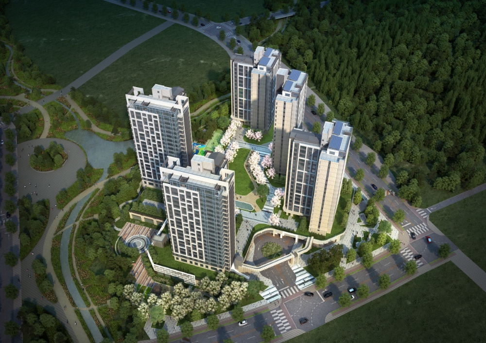 힐스테이트 판교 엘포레 조감도.(사진=현대건설)