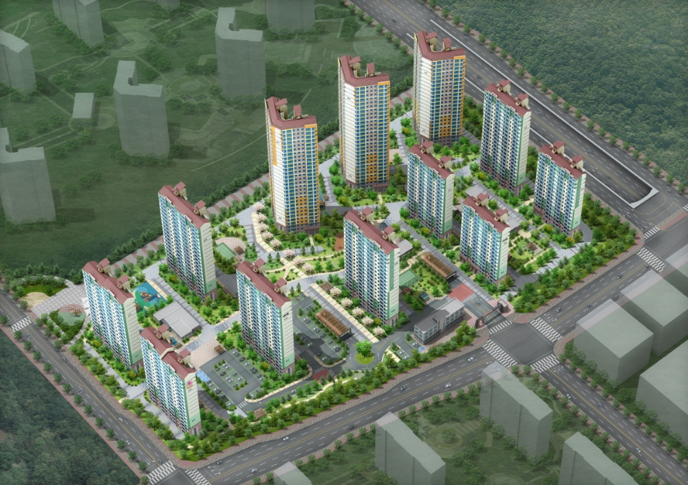 화성향남 사랑으로 부영 6단지 조감도.(사진=부영그룹)