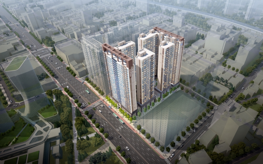 안양 KCC스위첸 아파텔 조감도.(사진=KCC건설)