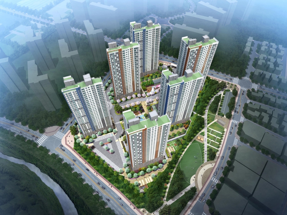 경산 하양지구 호반베르디움 조감도.(사진=호반건설)