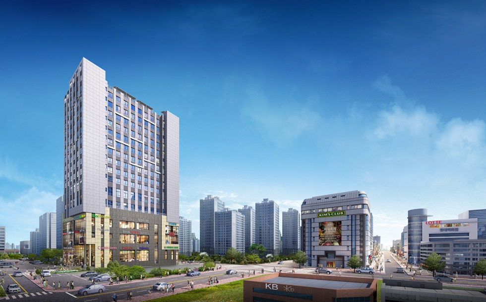 안산 중앙역 리슈빌S 투시도.(사진=계룡건설그룹)