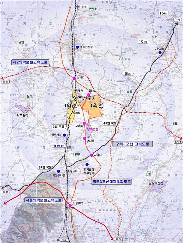 양주신도시 옥정지구 위치도 및 토지이용계획도.(사진=LH)