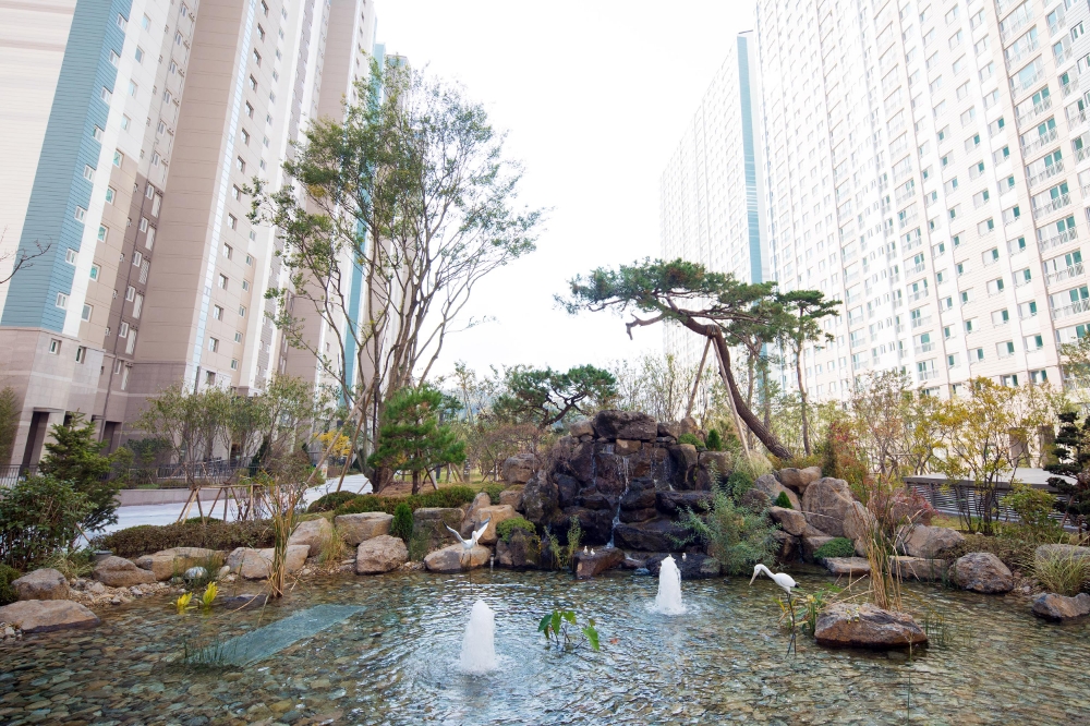 부천 옥길 호반베르디움 단지 내 모습.(사진=호반건설)