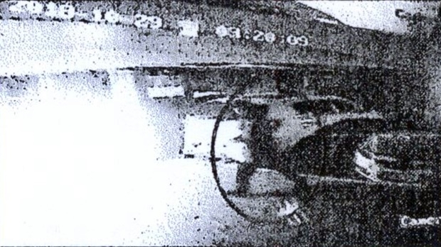 CCTV에 찍힌 피의자 범행장면.(사진제공=부산지방경찰청)