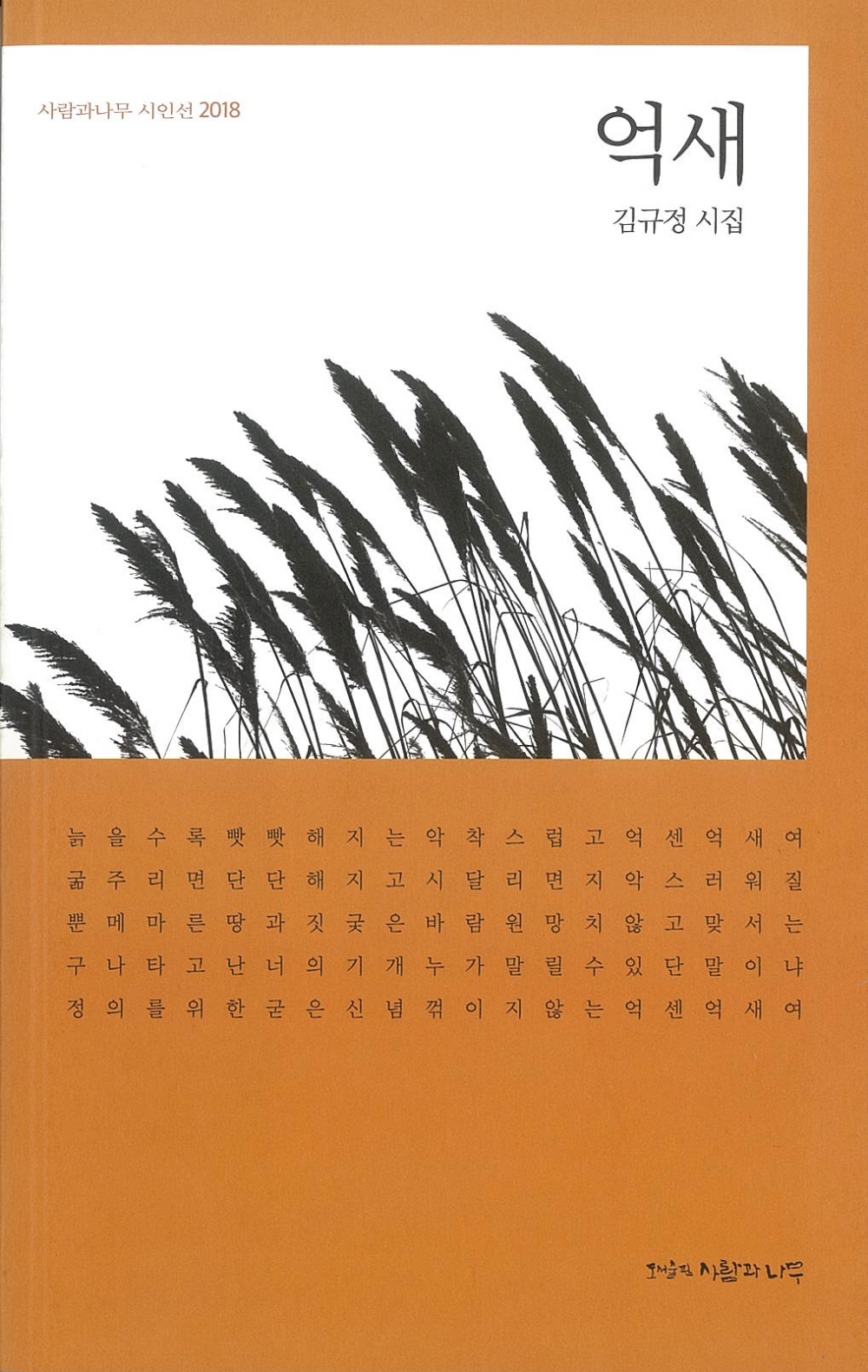 김규정 시인 다섯번째 시집 억새.(사진제공=산청군)